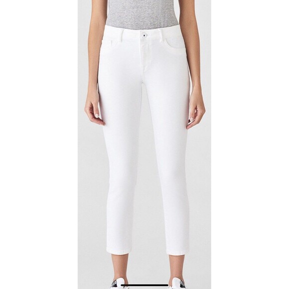 DL 1961 Denim - DL1961 Women's Jeans Florence Instasculpt Skinny Crop White Size 32 NWT $178
